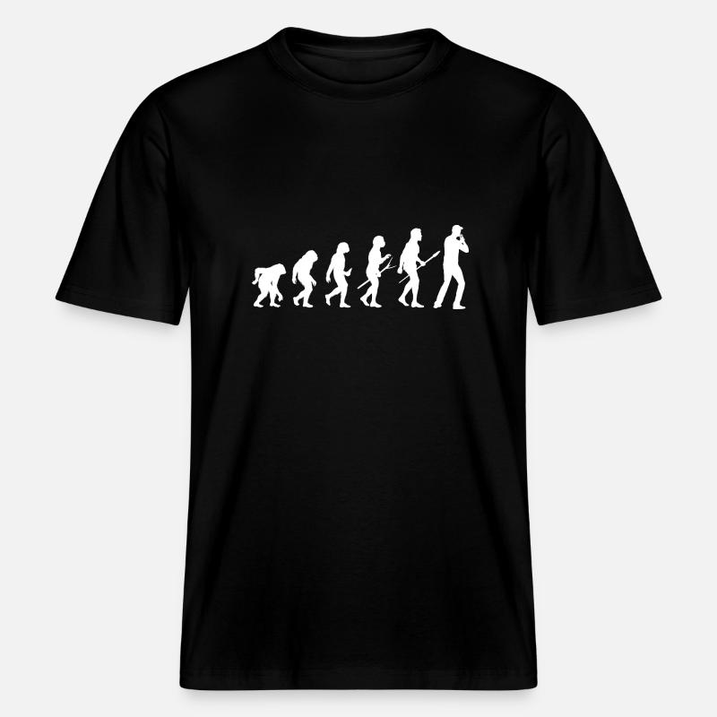Harmonica Evolution Harmonica -  T-shirt unisexe RELAXED FIT en coton bio - noir