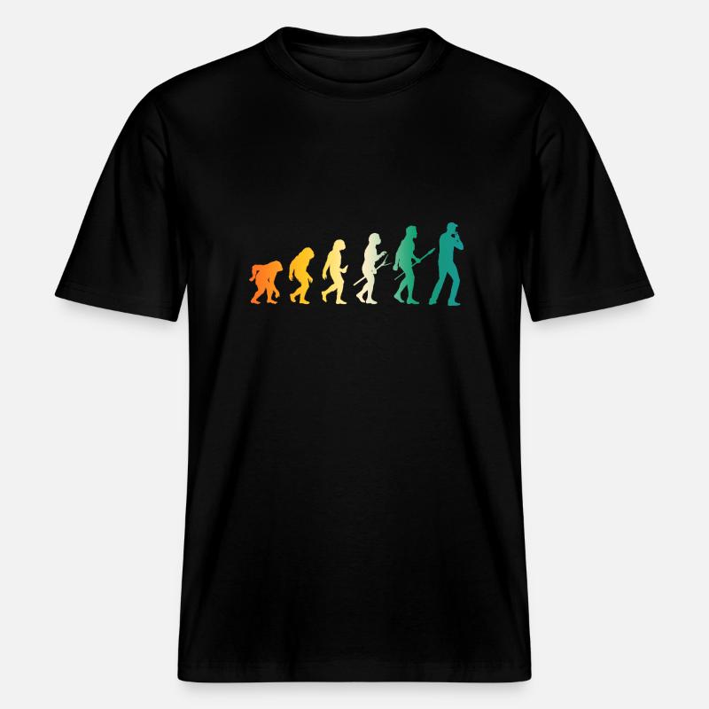 Harmonica Evolution Harmonica -  T-shirt unisexe RELAXED FIT en coton bio - noir