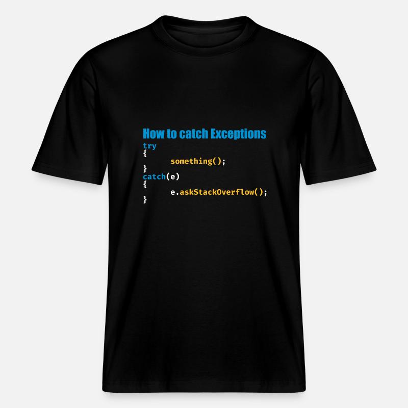 Programmierer, Software, Informatik, Developer -  RELAXED FIT Unisex Organic T-Shirt - Schwarz