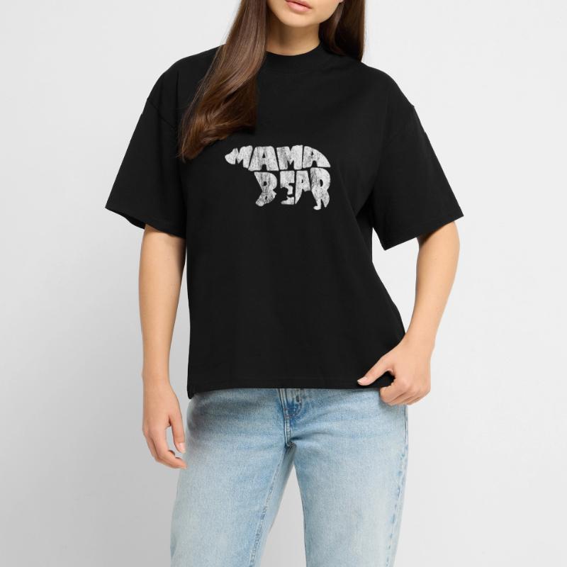 Mama Bear Mama Bär Geschenk Muttertag Mutter  RELAXED FIT Unisex Organic T-Shirt