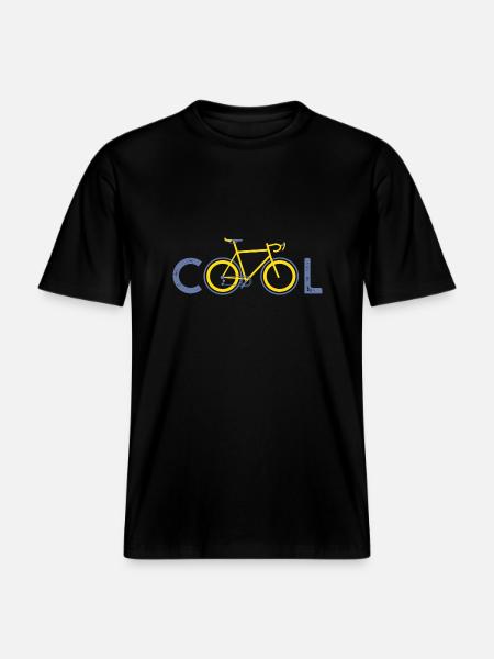 cool vélo cycliste cool vélos velos -  T-shirt unisexe RELAXED FIT en coton bio - noir