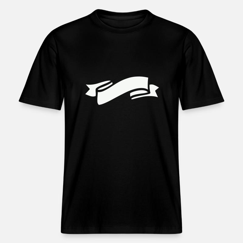 Symbole de banderole - T-shirt unisexe RELAXED FIT en coton bio - noir