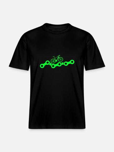 Bicycle Bicycle Chain Gift - RELAXED FIT Unisex Organic T-Shirt - black