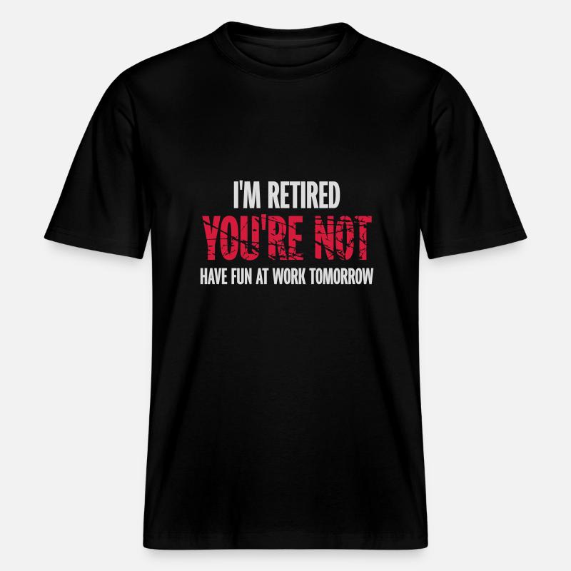Amusez-vous au travail -  T-shirt unisexe RELAXED FIT en coton bio - noir