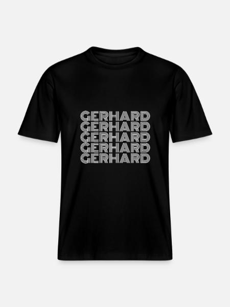 Gerhard - RELAXED FIT Unisex Organic T-Shirt - black
