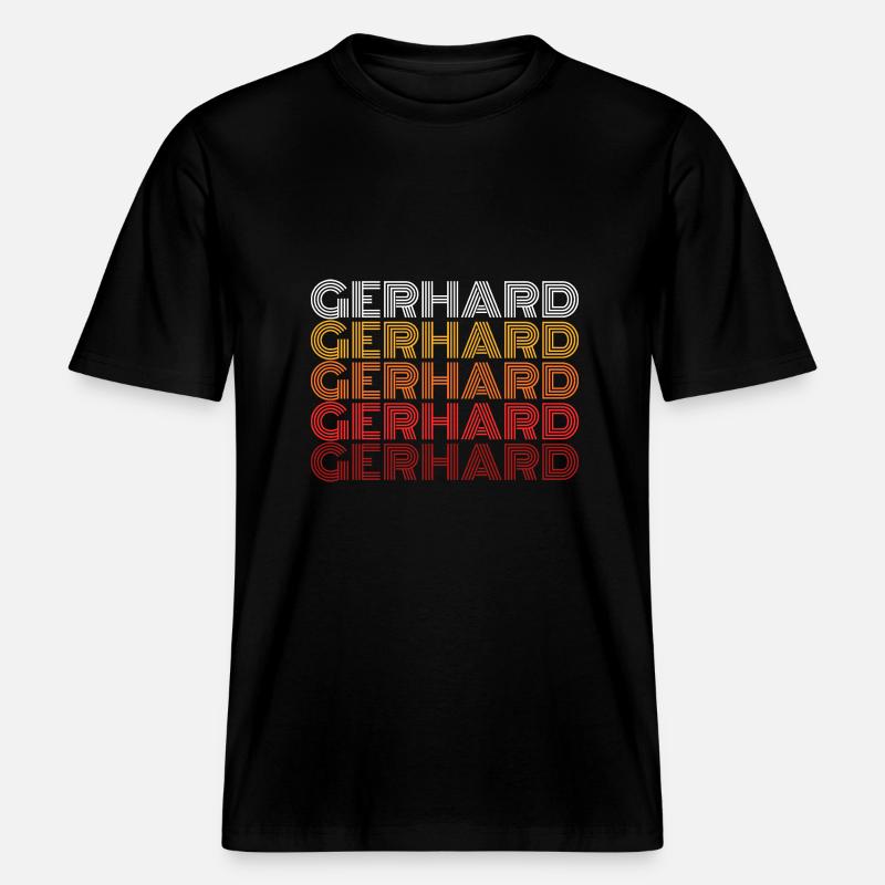 Gerhard -  RELAXED FIT Unisex Organic T-Shirt - black