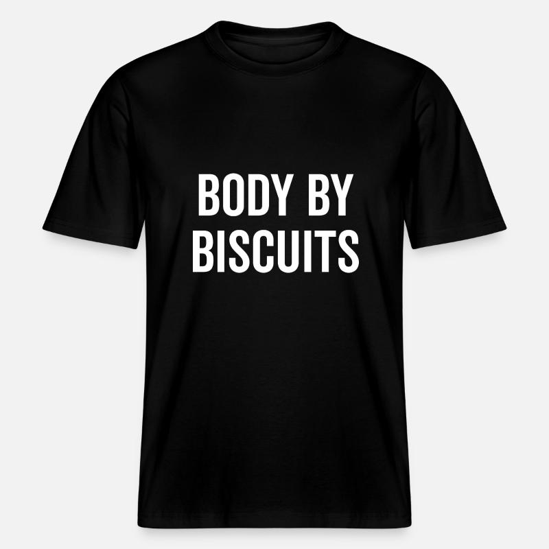 Körper von Biscuits -  RELAXED FIT Unisex Organic T-Shirt - Schwarz
