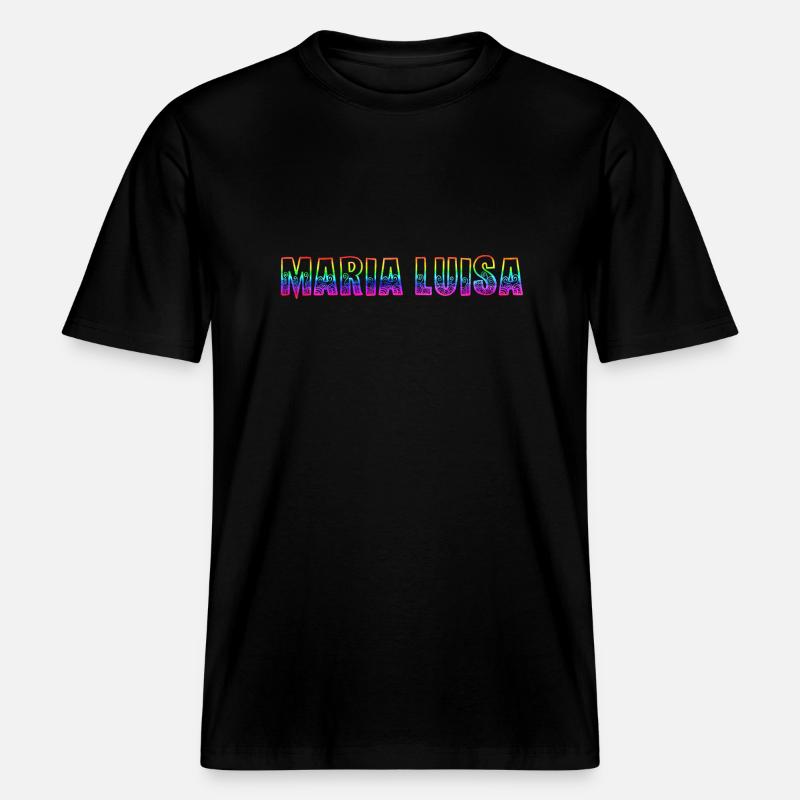 maria luisa rs regenbogen - RELAXED FIT Unisex Organic T-Shirt - Schwarz