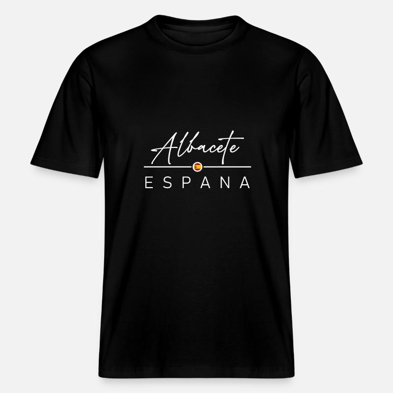 Espagne - Albacete - Espagne - España -  T-shirt unisexe RELAXED FIT en coton bio - noir