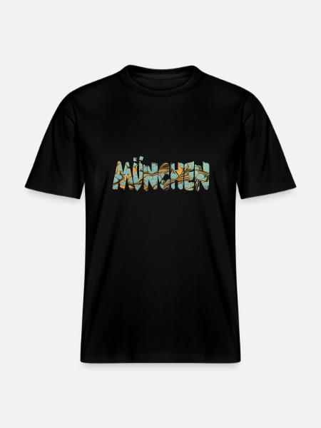 munich e 20 - RELAXED FIT Unisex Organic T-Shirt - black