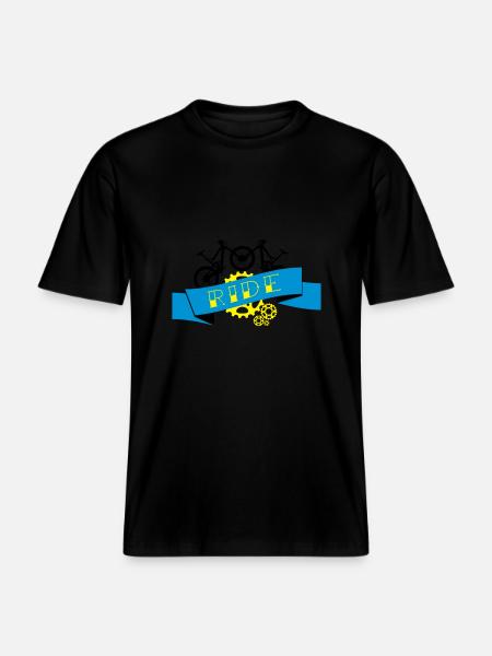 Mountain Biking - Downhill Ride Compilation - RELAXED FIT Unisex Organic T-Shirt - black