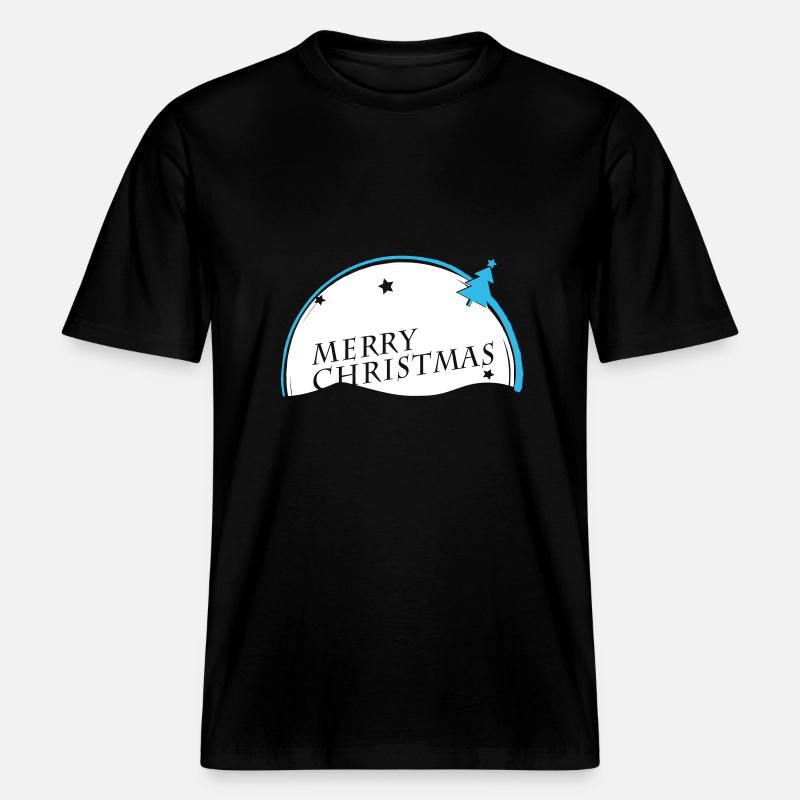 Joyeux Noël VECTORGRAPHIC -  T-shirt unisexe RELAXED FIT en coton bio - noir