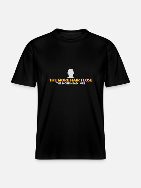 I get more head -  RELAXED FIT Unisex Organic T-Shirt - black