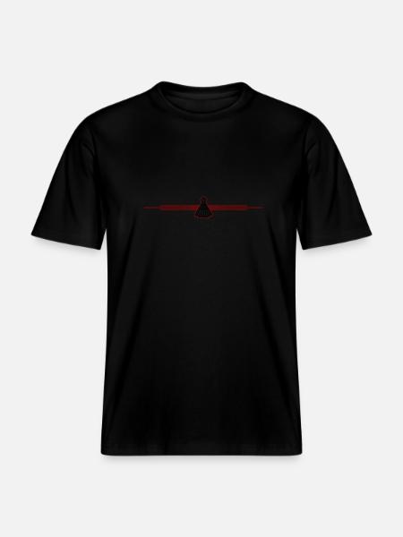 Badminton Line -  RELAXED FIT Unisex Organic T-Shirt - black