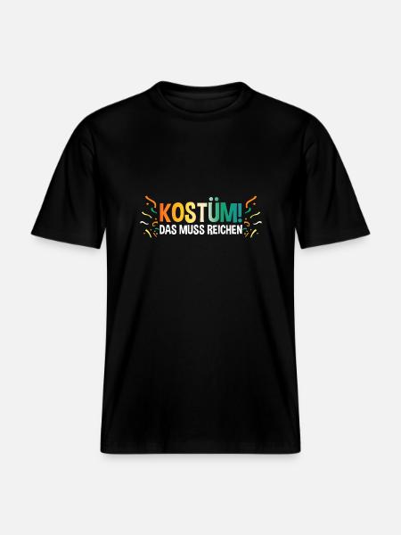 Carnaval de Jecken Carnaval - T-shirt unisexe RELAXED FIT en coton bio - noir