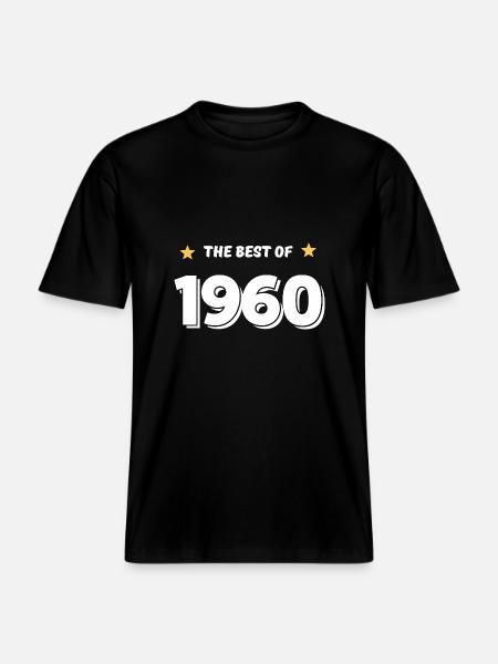 Best of 1960 - RELAXED FIT Unisex Organic T-Shirt - black