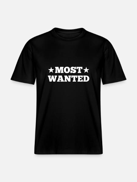 Most Wanted - RELAXED FIT Unisex Organic T-Shirt - black