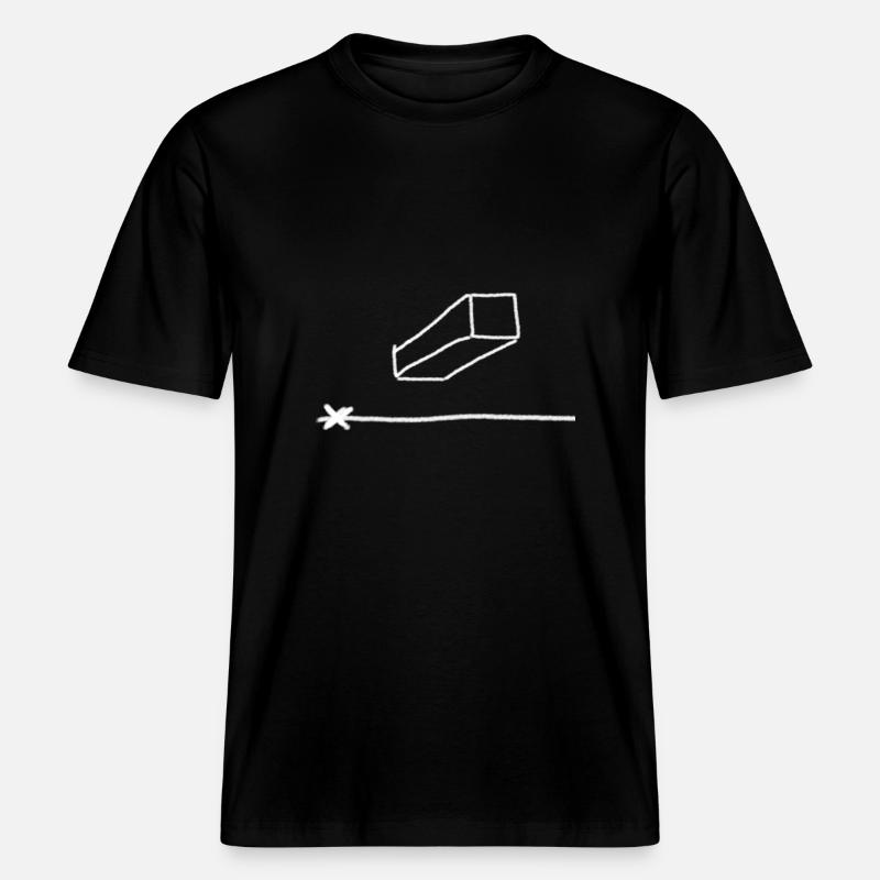 Central perspective ; Undersight ; Drawing ; Article -  RELAXED FIT Unisex Organic T-Shirt - black