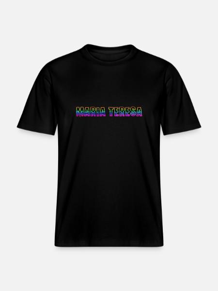 Maria Teresa RS Rainbow - RELAXED FIT Unisex Organic T-Shirt - black