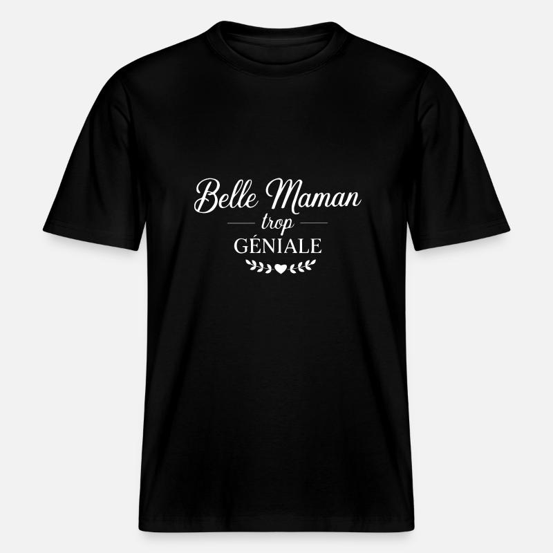 Schöne Mutter zu toll -  RELAXED FIT Unisex Organic T-Shirt - Schwarz