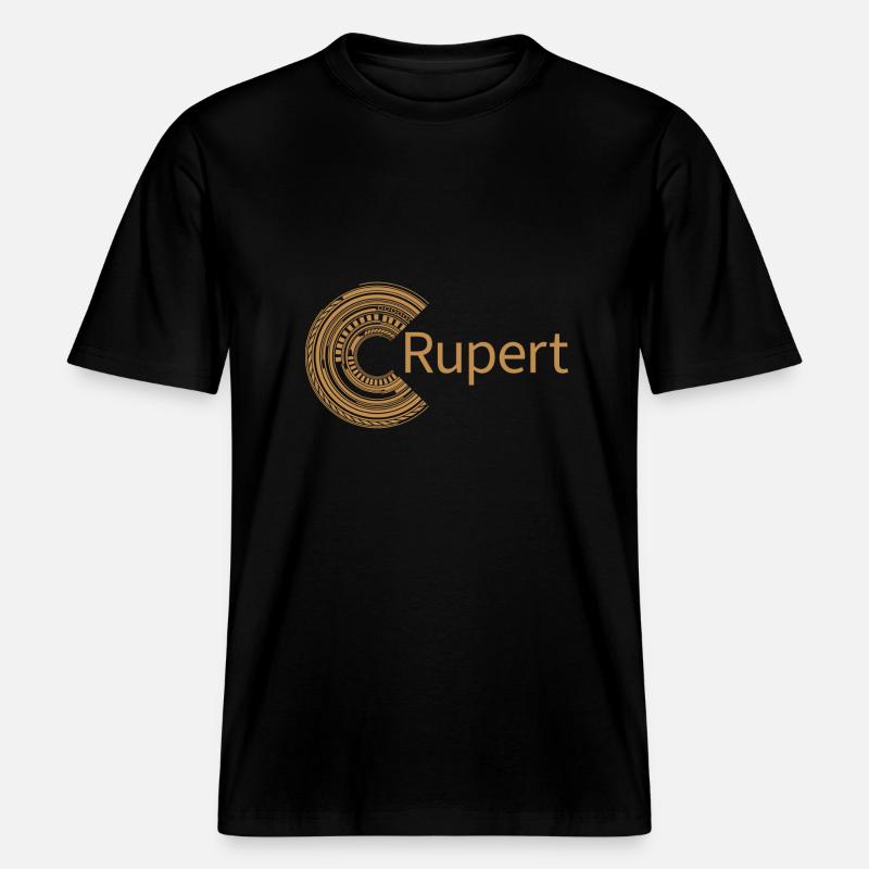 Pour Rupert -  T-shirt unisexe RELAXED FIT en coton bio - noir