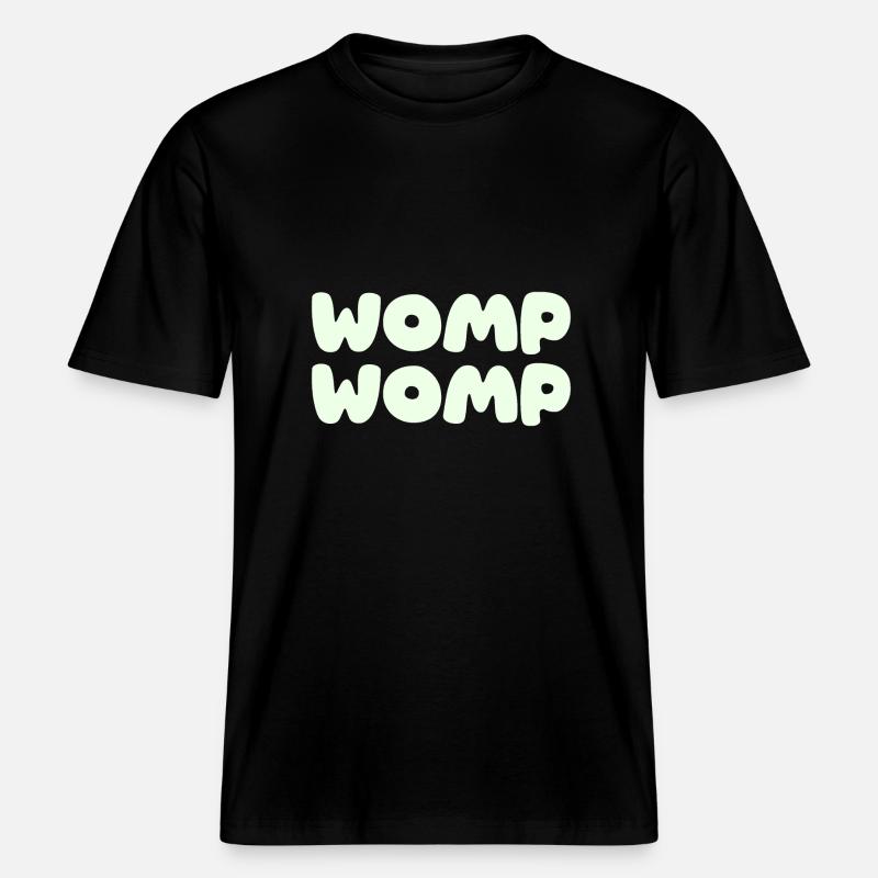 Womp Womp - vert menthe -  T-shirt unisexe RELAXED FIT en coton bio - noir