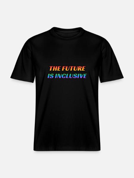 The Future Is Inclusive - RELAXED FIT Unisex Organic T-Shirt - black