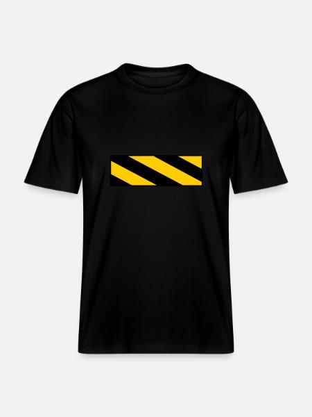 Warning sign - RELAXED FIT Unisex Organic T-Shirt - black