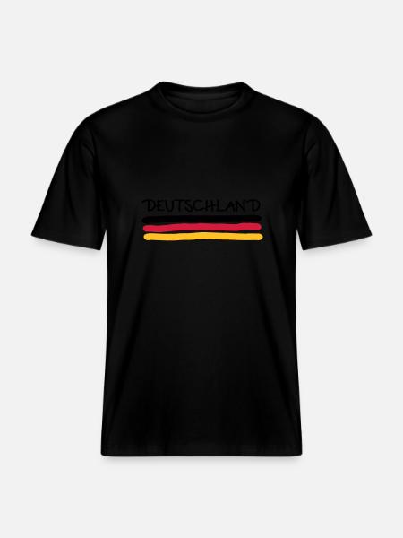 Germany - RELAXED FIT Unisex Organic T-Shirt - black