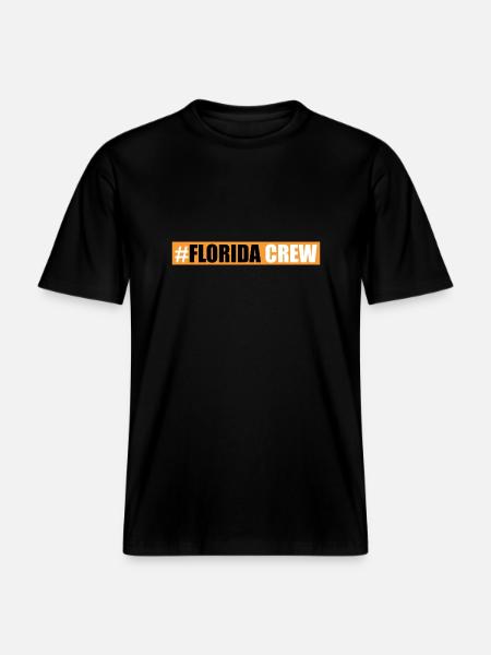 Équipage de Floride - T-shirt unisexe RELAXED FIT en coton bio - noir