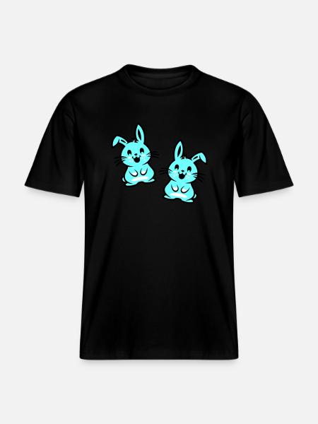 Easter Bunny Easter -  RELAXED FIT Unisex Organic T-Shirt - black
