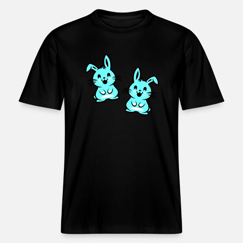 Easter Bunny Easter -  RELAXED FIT Unisex Organic T-Shirt - black