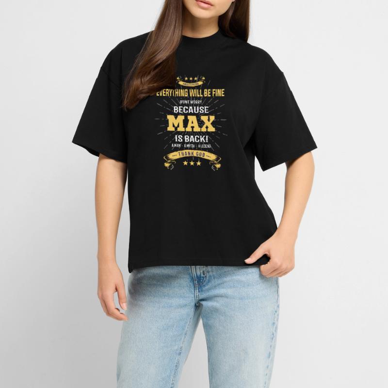 Everything will be fine Max Is back  RELAXED FIT Unisex Organic T-Shirt