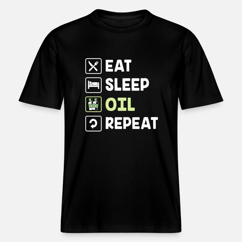 Ätherisches Öl -  RELAXED FIT Unisex Organic T-Shirt - Schwarz