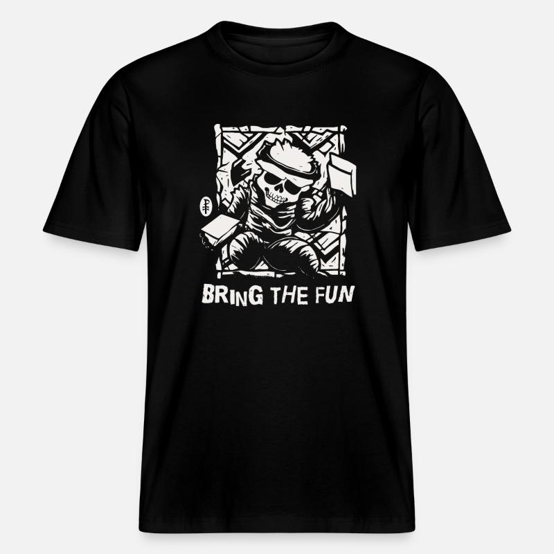 Bring den Spaß mit - RELAXED FIT Unisex Organic T-Shirt - Schwarz