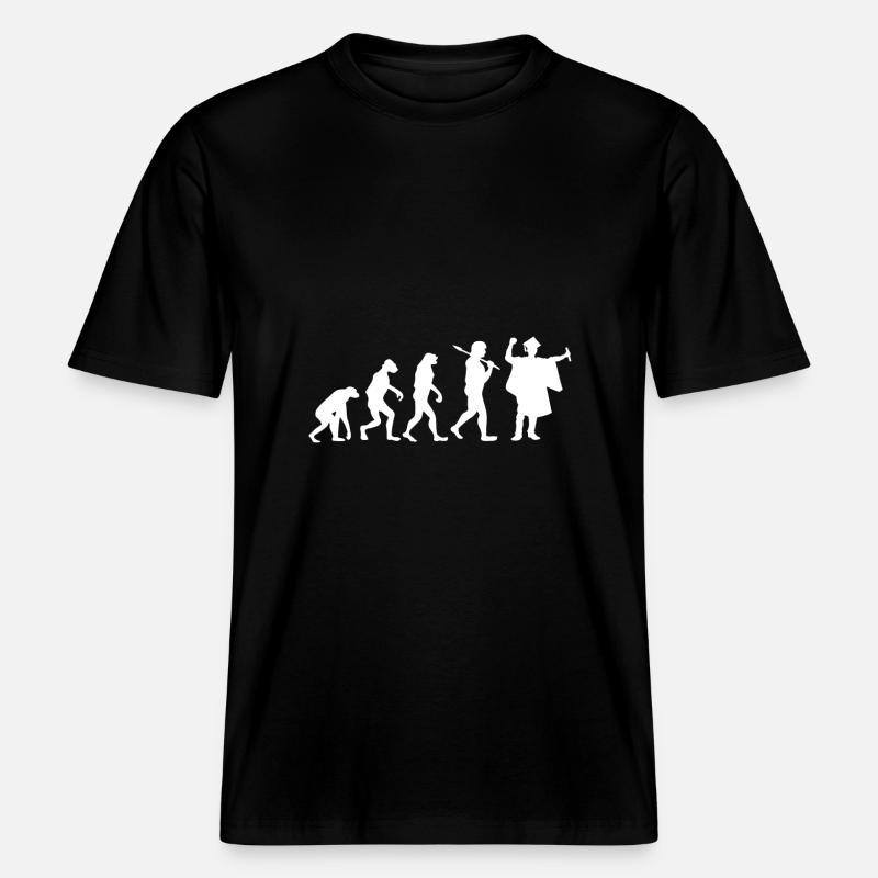 Graduation - Evolution - Gift - RELAXED FIT Unisex Organic T-Shirt - black