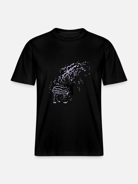 PLUX Tapir - RELAXED FIT Unisex Organic T-Shirt - Schwarz