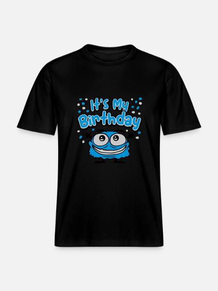 It s my birthday -  RELAXED FIT Unisex Organic T-Shirt - black