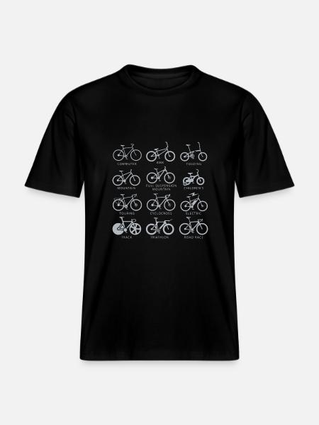 Cykelcykler cykler cykler cykling cykling cykling - Økologisk unisex T-shirt RELAXED FIT - sort