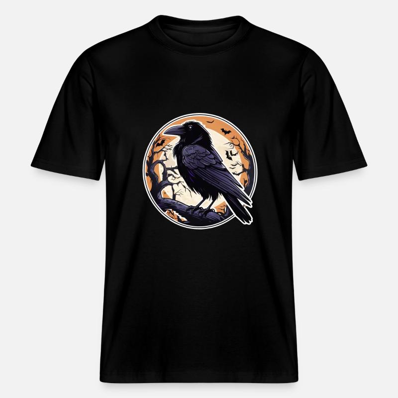Halloween oder Hard Rock - Raven -  RELAXED FIT Unisex Organic T-Shirt - Schwarz