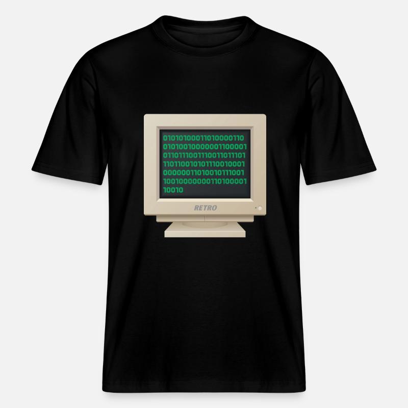 CRT - Binary Code -  RELAXED FIT Unisex Organic T-Shirt - black