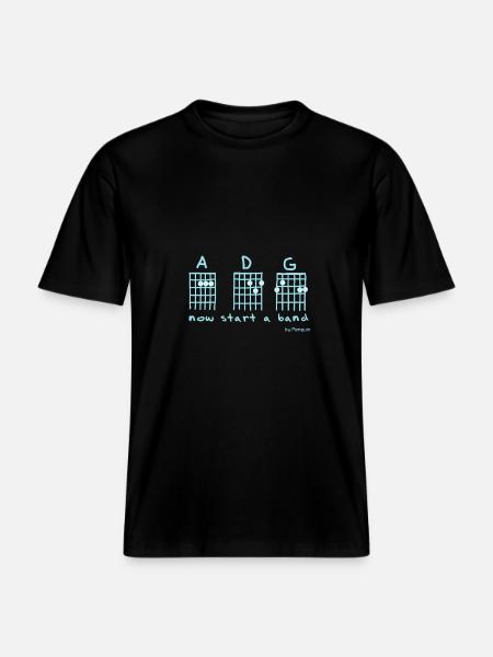 Now Start A Band - RELAXED FIT Unisex Organic T-Shirt - black