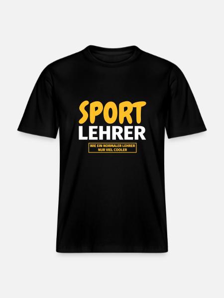 Sportlehrer Geschenk - RELAXED FIT Unisex Organic T-Shirt - Schwarz