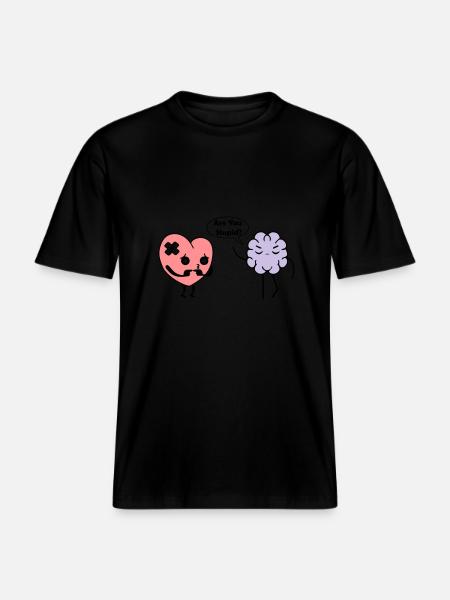 Learn Heart - RELAXED FIT Unisex Organic T-Shirt - black