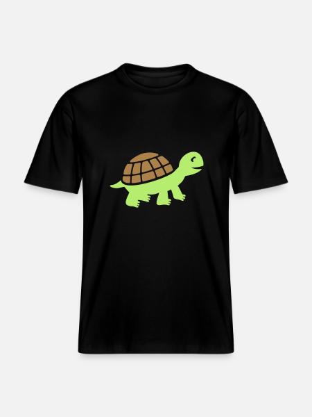 Cute turtle gift - RELAXED FIT Unisex Organic T-Shirt - black