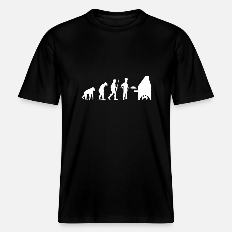 Bäcker evolution -  RELAXED FIT Unisex Organic T-Shirt - Schwarz