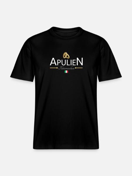 Flitterwochen Apulien -  RELAXED FIT Unisex Organic T-Shirt - Schwarz