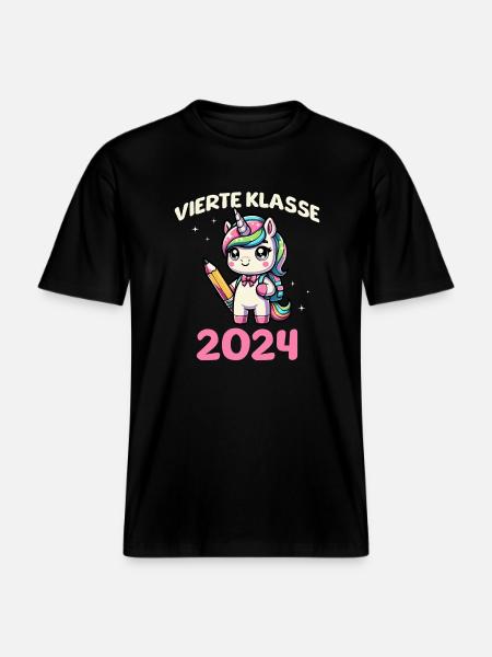 Quarta elementare 2024 - Maglietta ecologica Unisex RELAXED FIT - nero