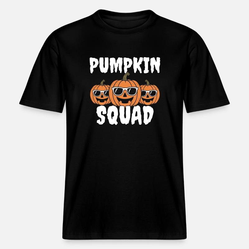 Pumpkin Squad -  RELAXED FIT Unisex Organic T-Shirt - Schwarz