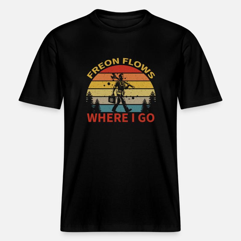 Hvac Technician - Hvac Technician Dad - RELAXED FIT Unisex Organic T-Shirt - Schwarz